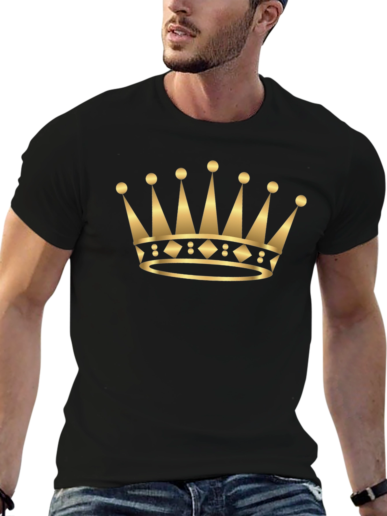 Golden Crown Graphic Tee - King Style