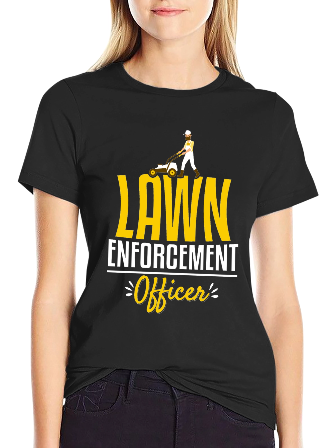 Lawn Enforcement Officer Graphic Tee