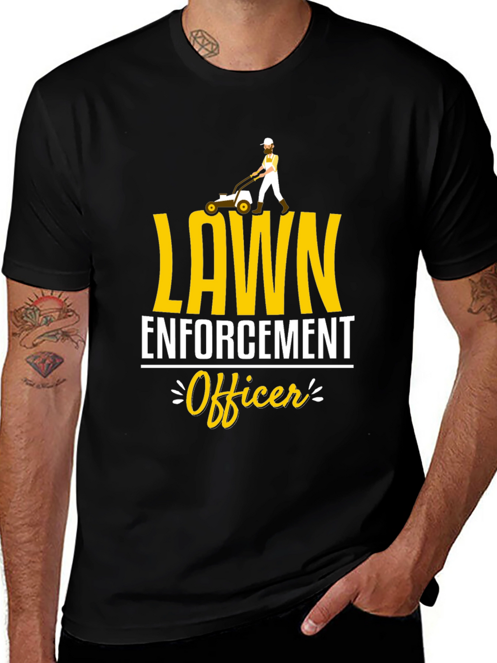 Lawn Enforcement Officer Graphic Tee