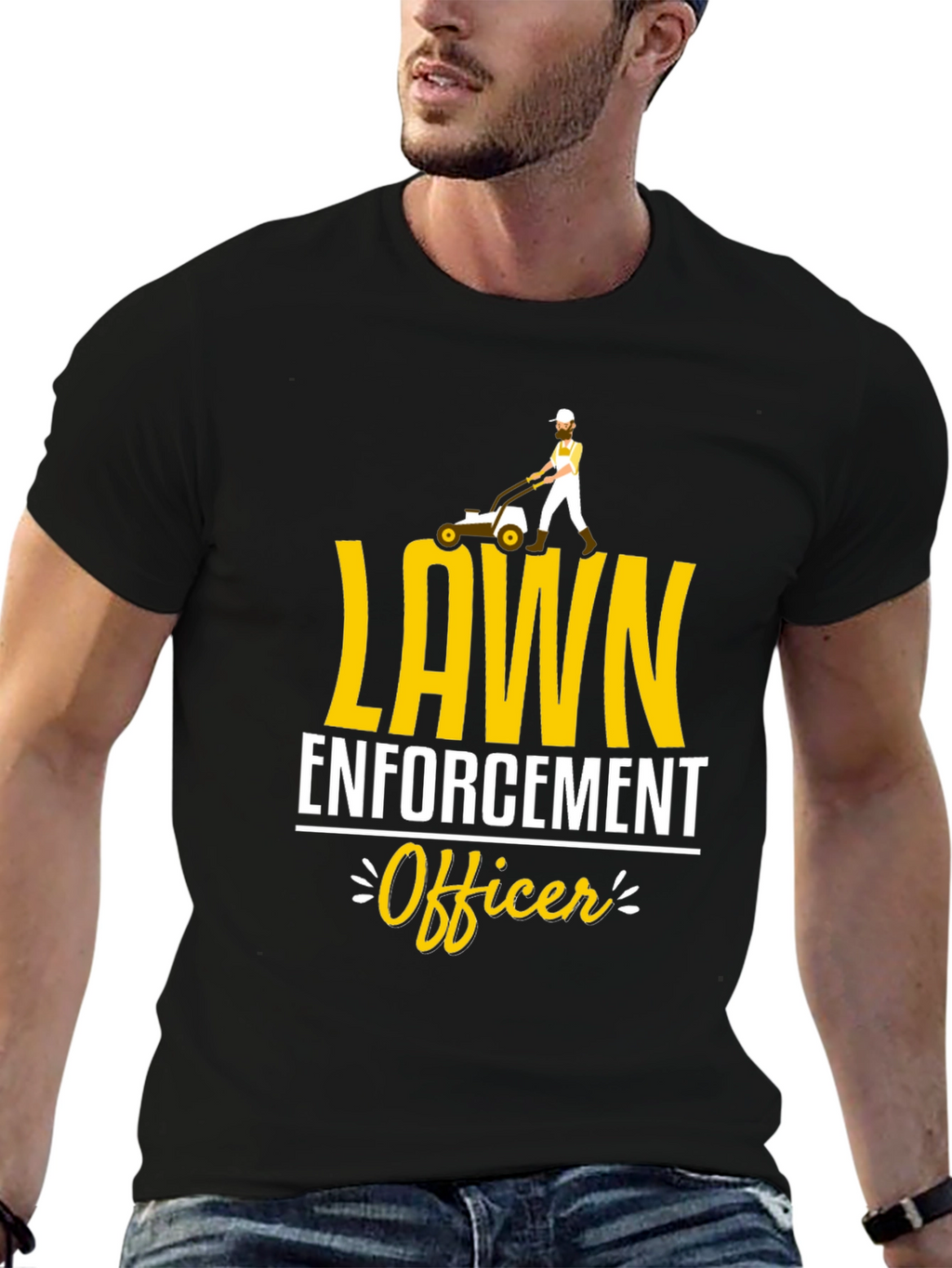 Lawn Enforcement Officer Graphic Tee