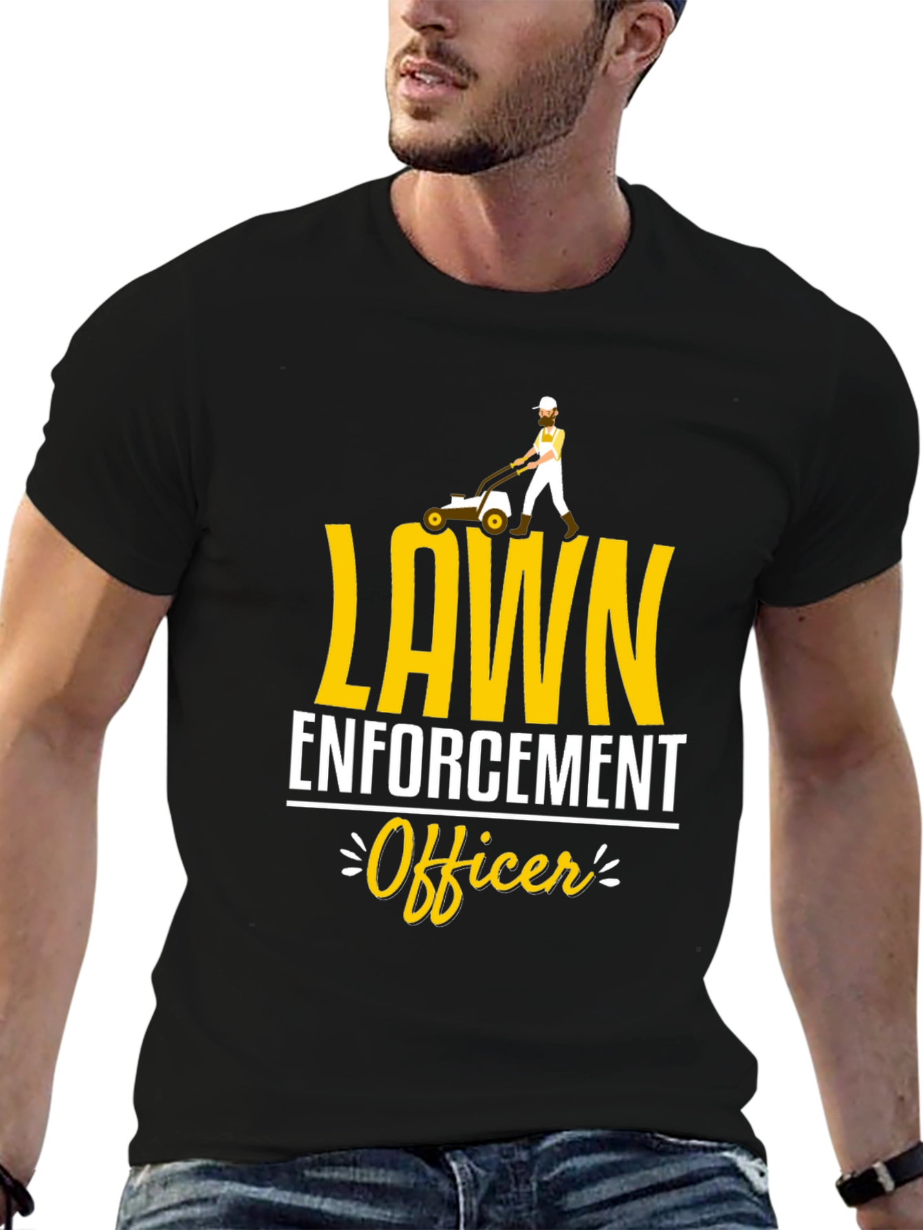 Lawn Enforcement Officer Graphic Tee