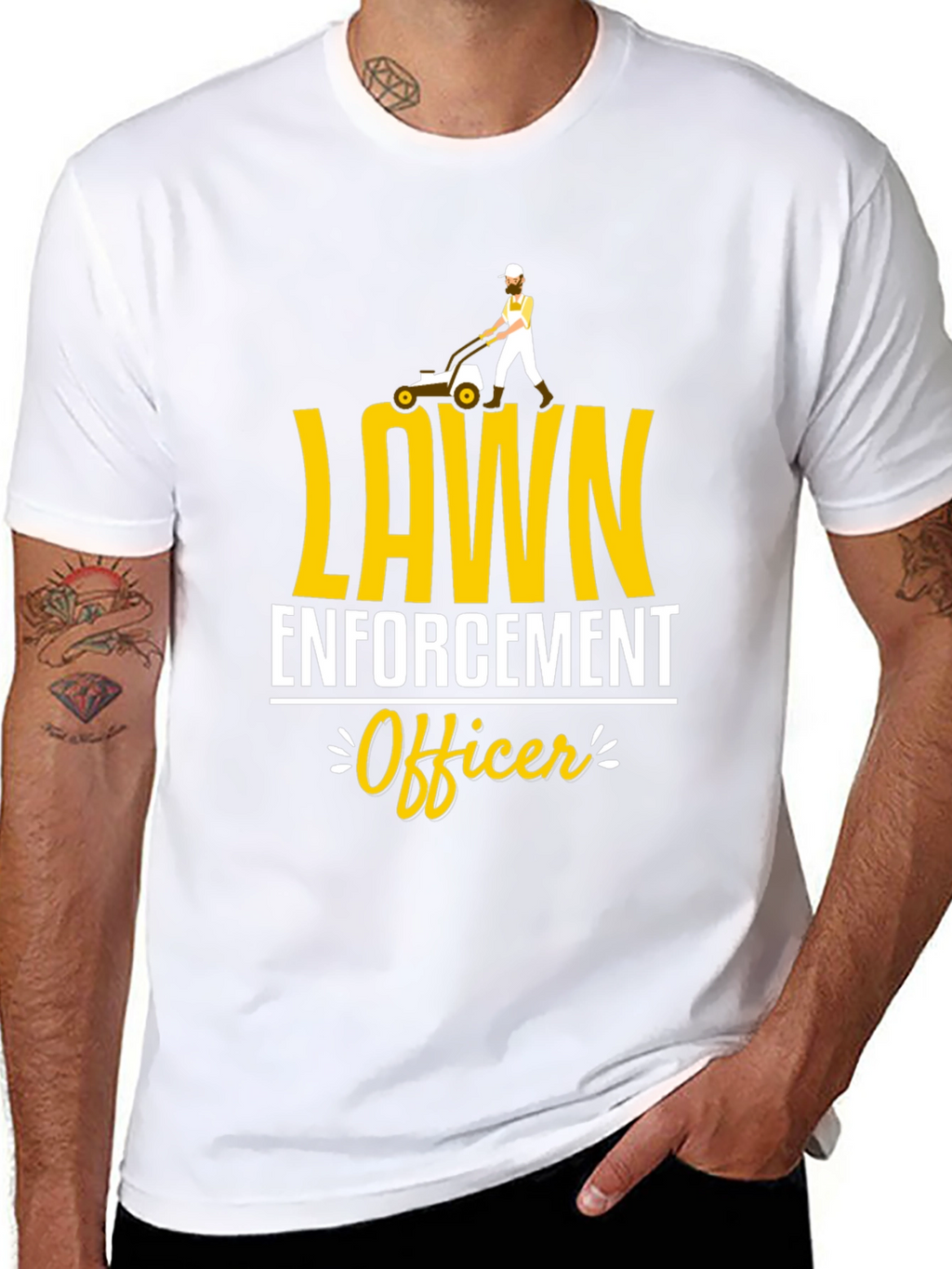Lawn Enforcement Officer Graphic Tee