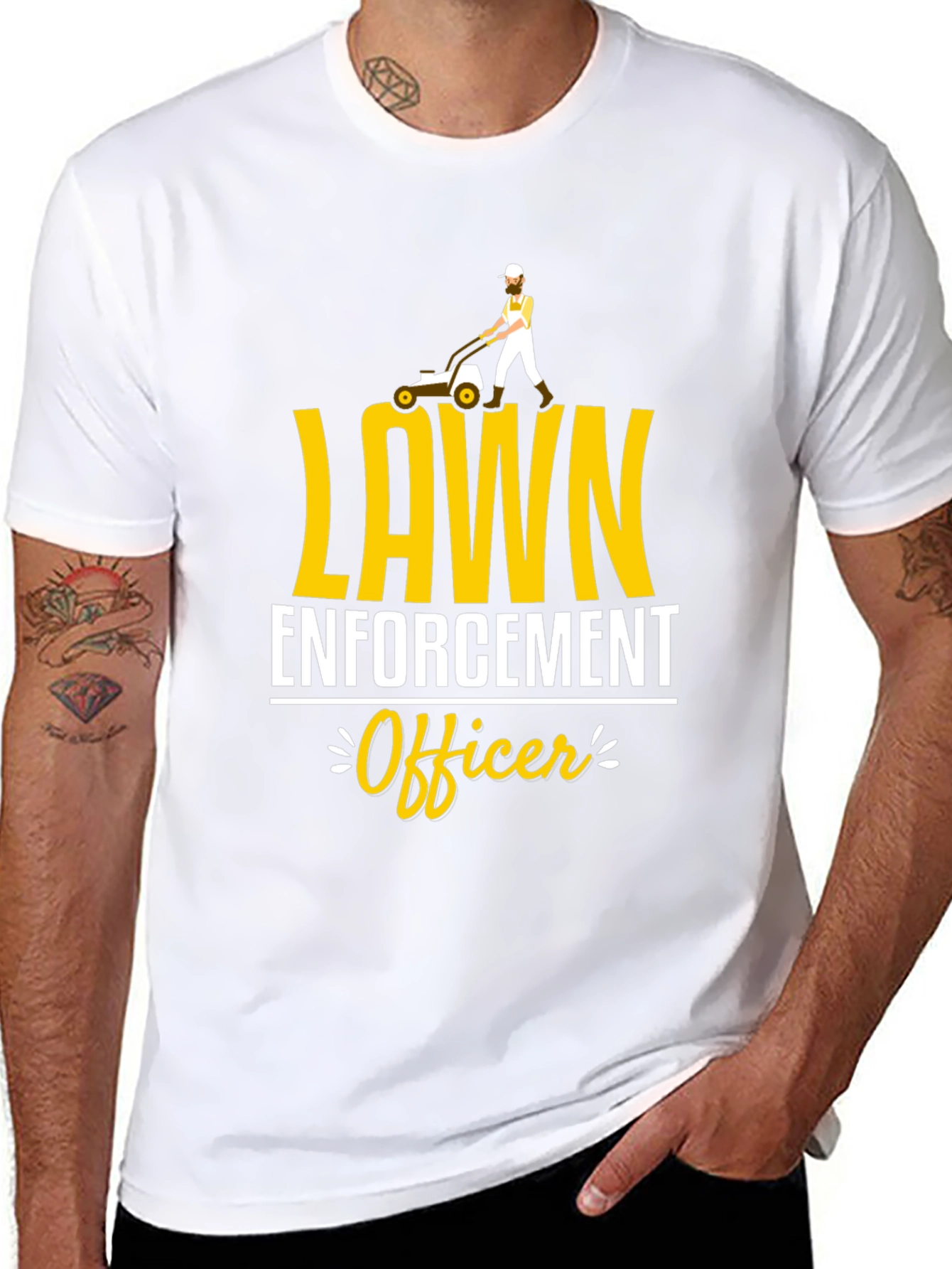 Lawn Enforcement Officer Graphic Tee