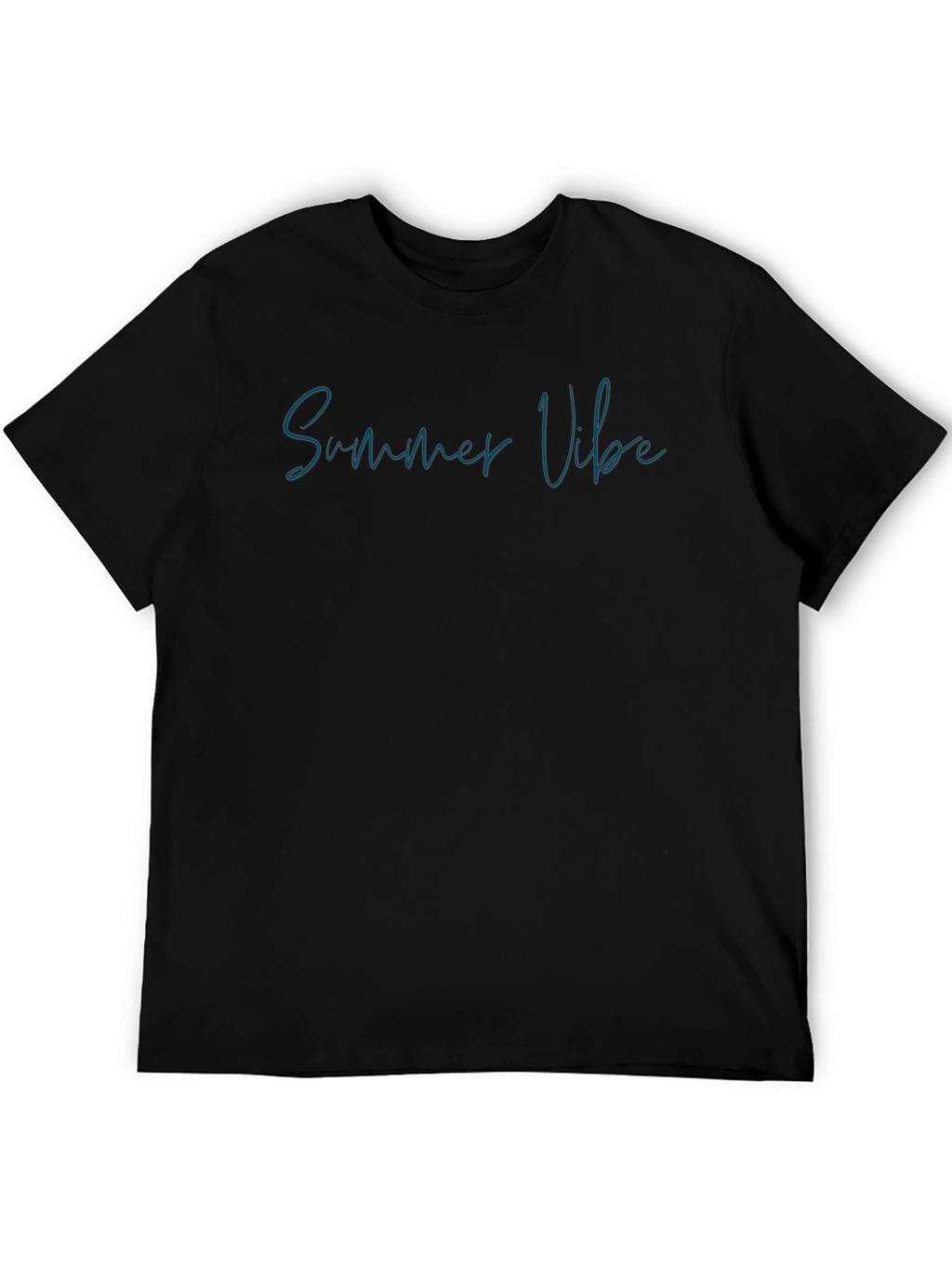 Summer Vibe Black T-Shirt