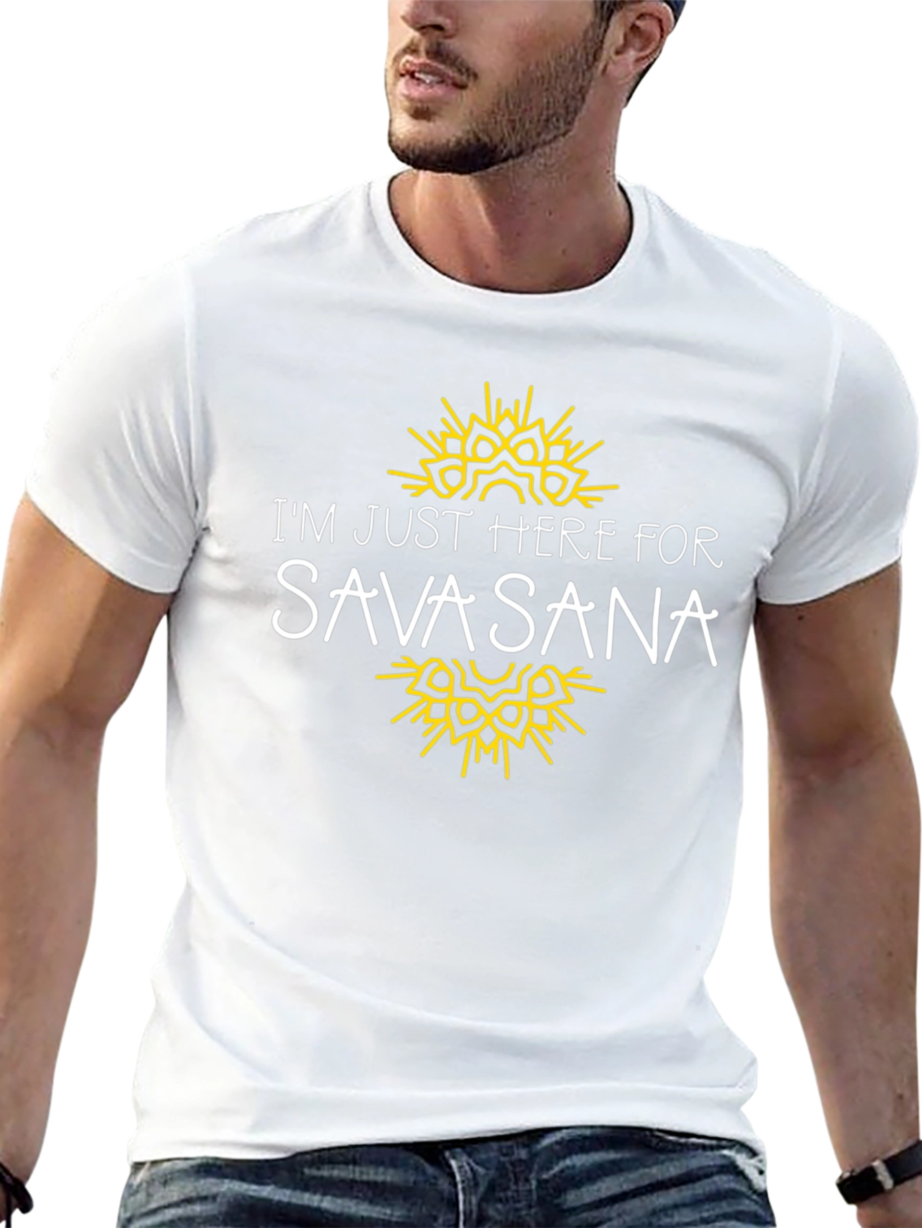 Savasana Yoga Black T-Shirt - Meditation Relaxation Tee