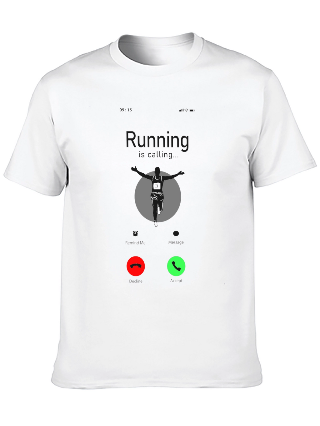 Running Call Black T-Shirt