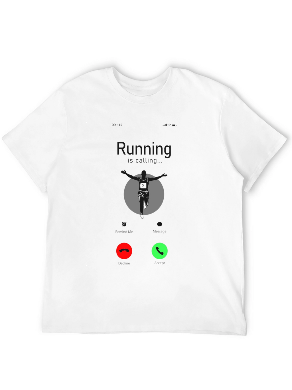 Running Call Black T-Shirt