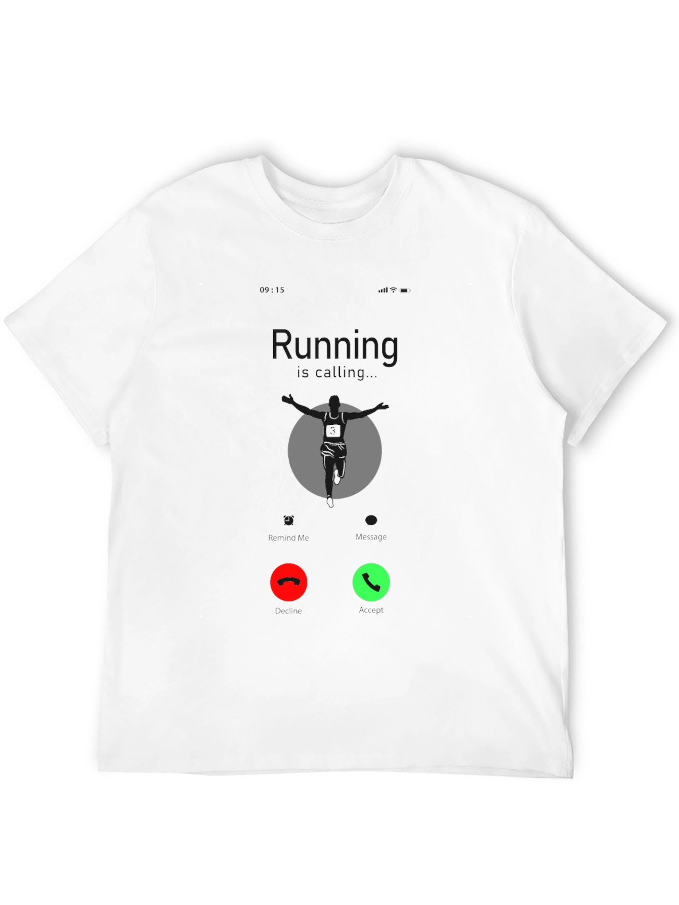 Running Call Black T-Shirt
