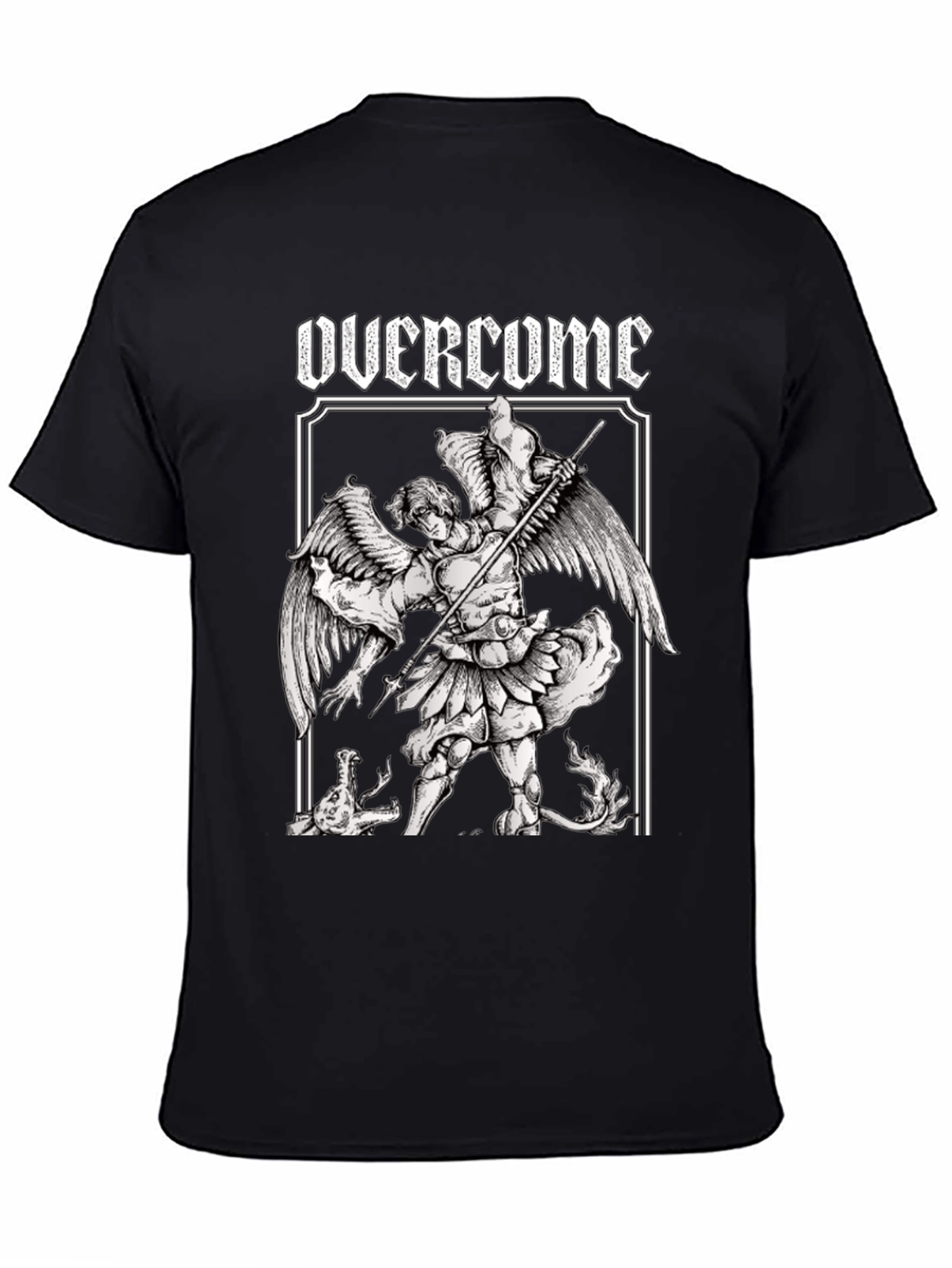 Overcome Graphic T-Shirt - Angel Warrior