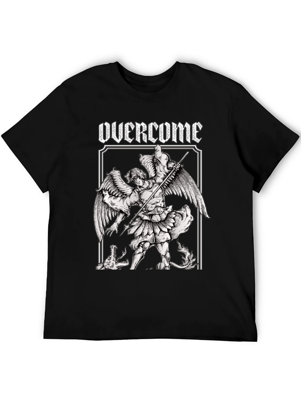 Overcome Graphic T-Shirt - Angel Warrior