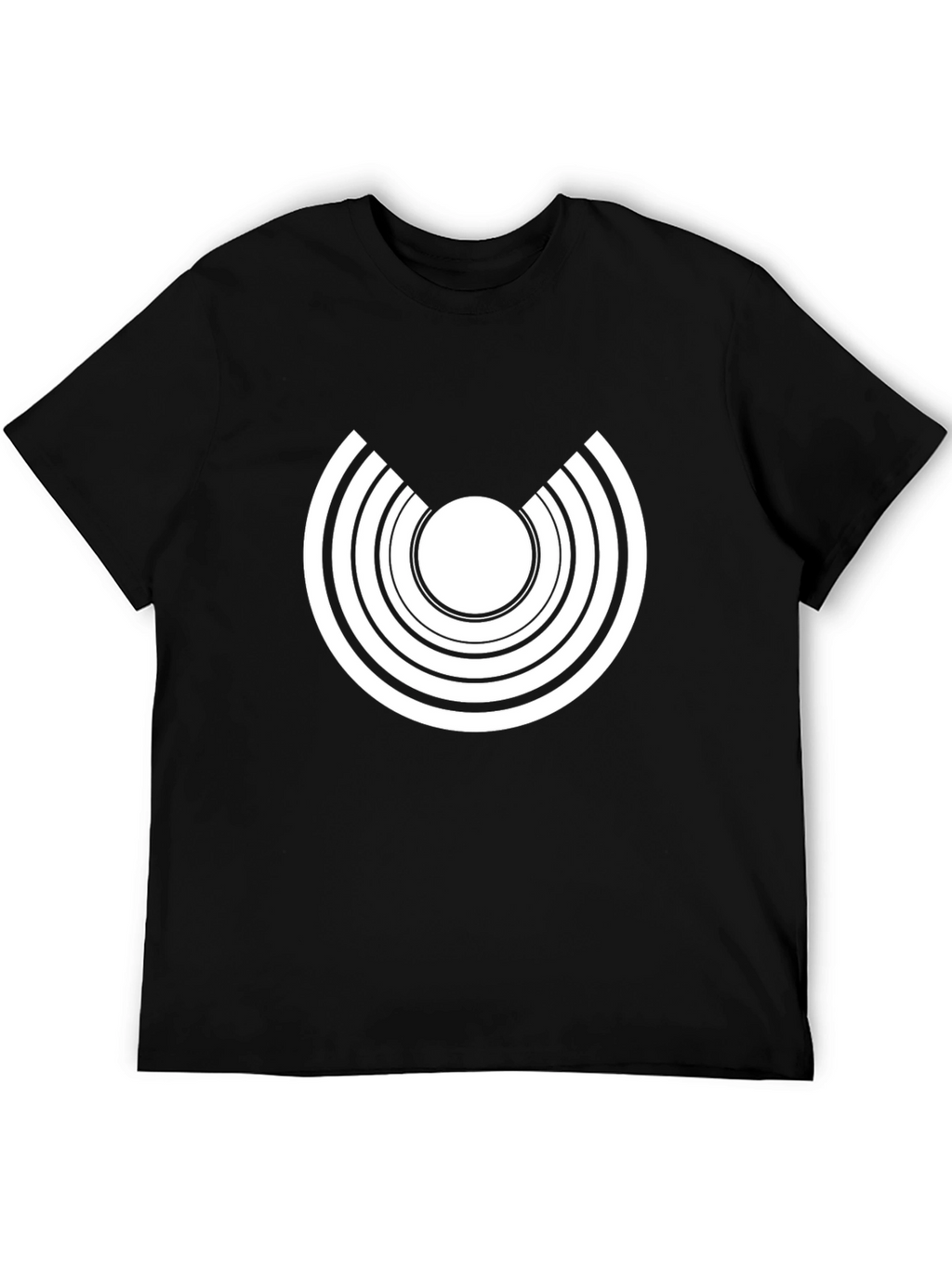 Abstract Graphic Black Tee