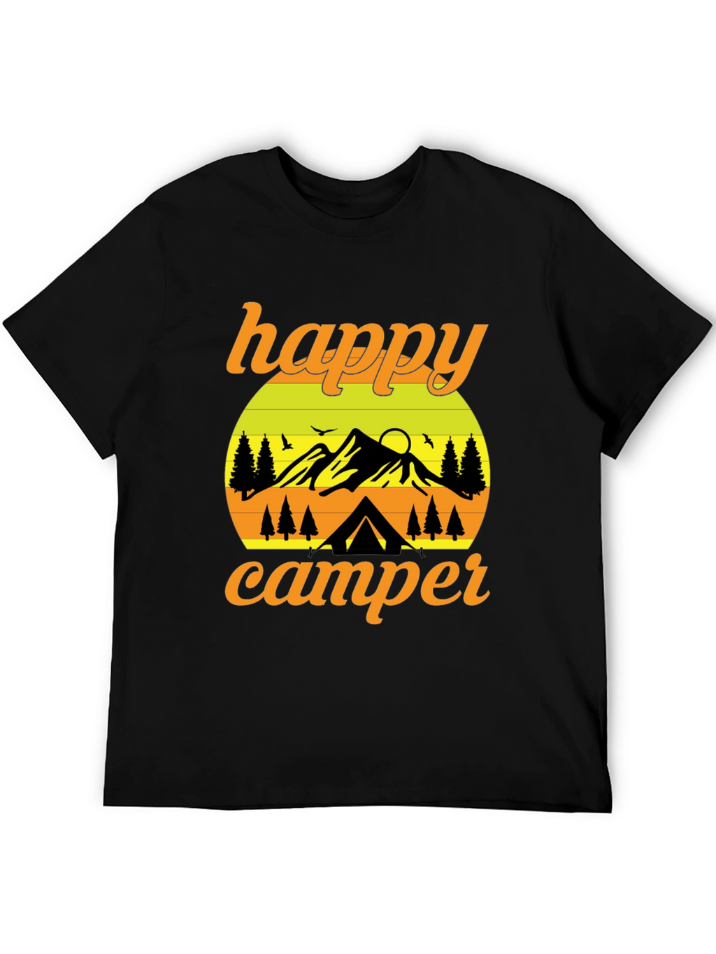 Happy Camper Graphic T-Shirt - Outdoor Adventure