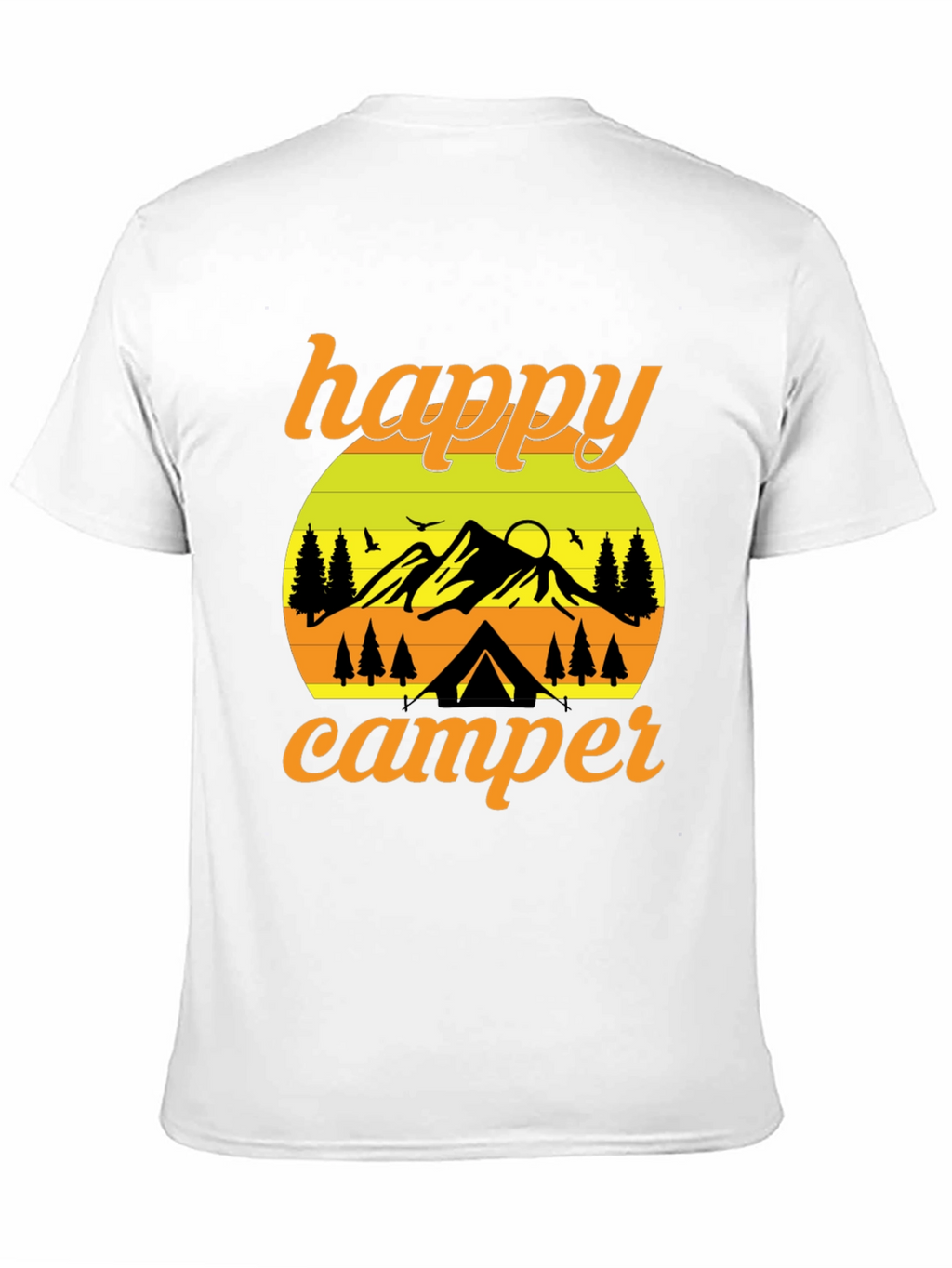 Happy Camper Graphic T-Shirt - Outdoor Adventure