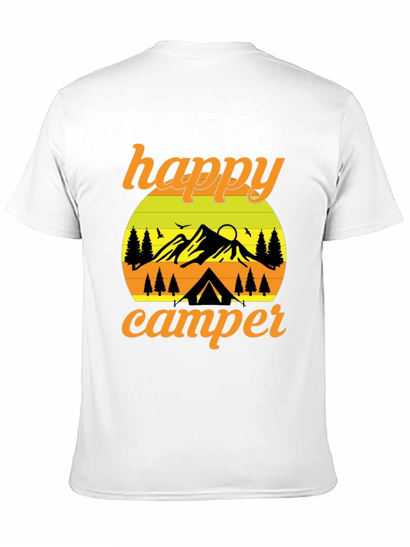Happy Camper Graphic T-Shirt - Outdoor Adventure