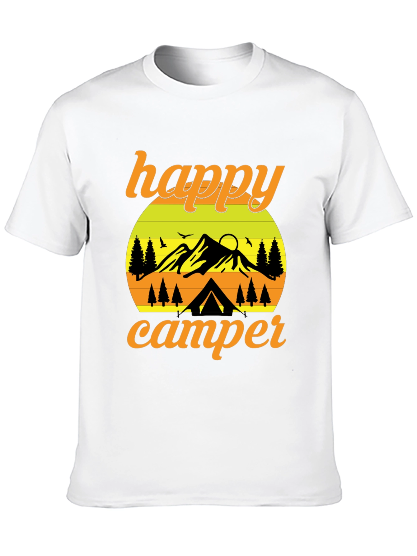 Happy Camper Graphic T-Shirt - Outdoor Adventure