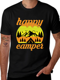 Happy Camper Graphic T-Shirt - Outdoor Adventure
