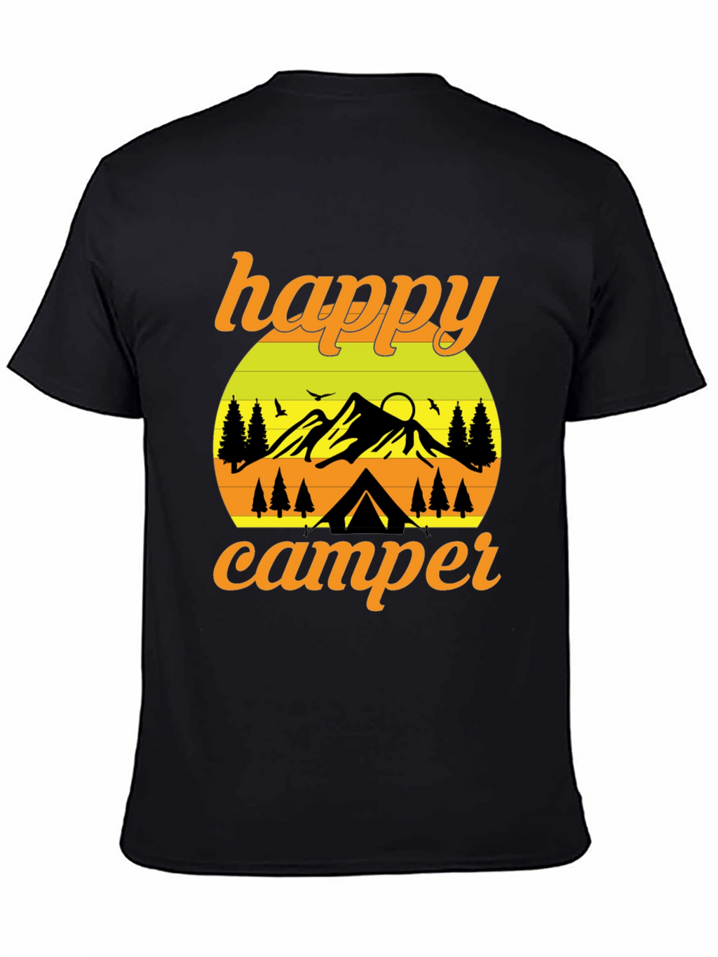 Happy Camper Graphic T-Shirt - Outdoor Adventure