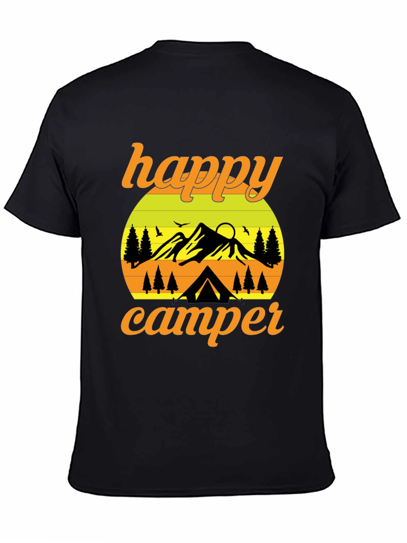Happy Camper Graphic T-Shirt - Outdoor Adventure