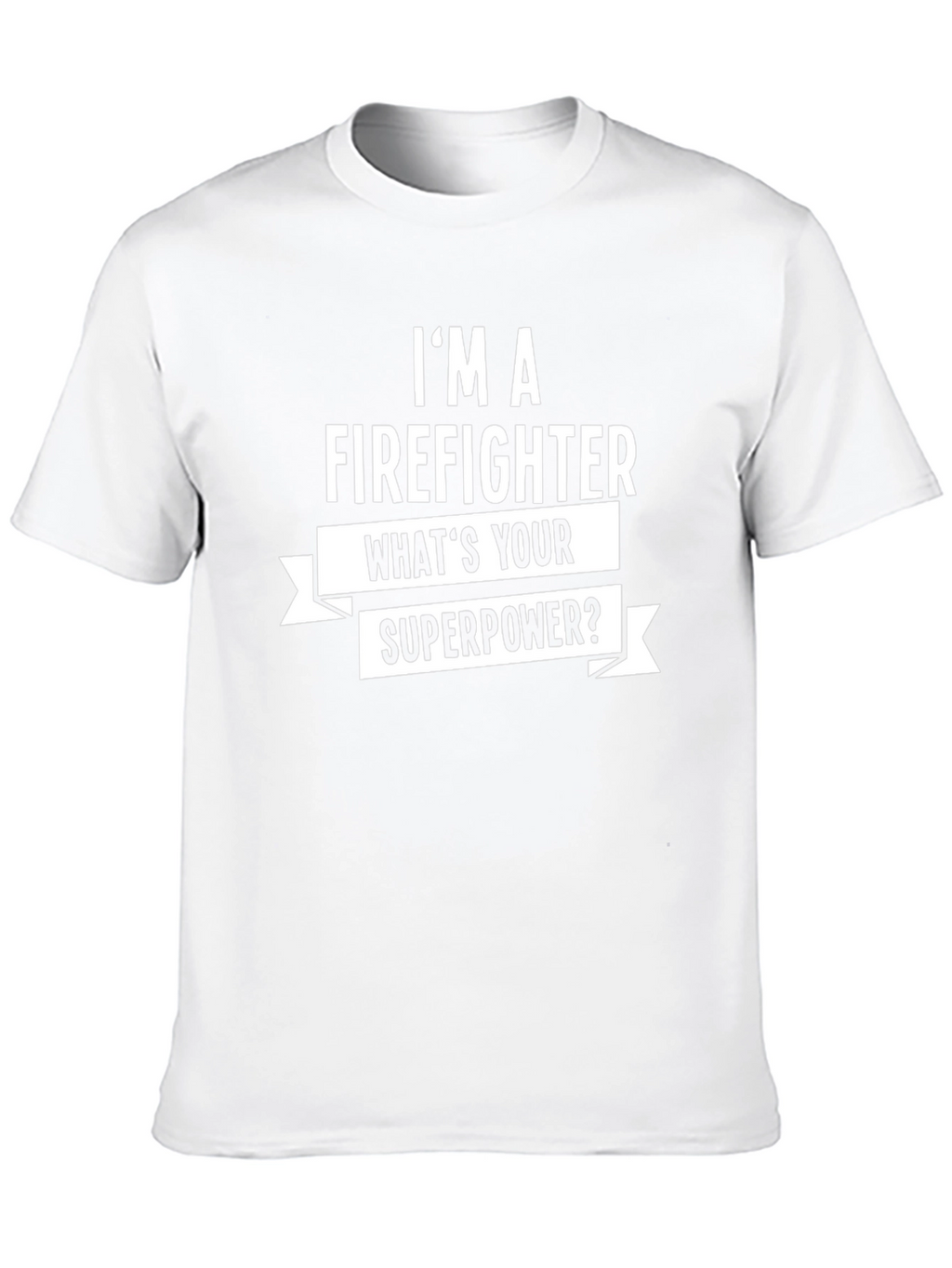 Firefighter Superpower Graphic Tee - Black