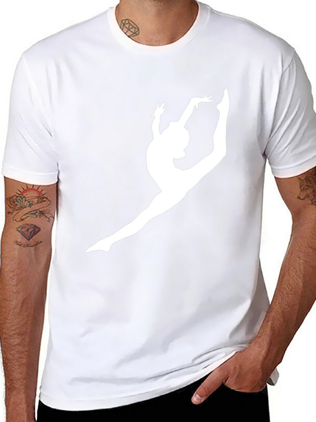 Gymnastics Silhouette Black Tee