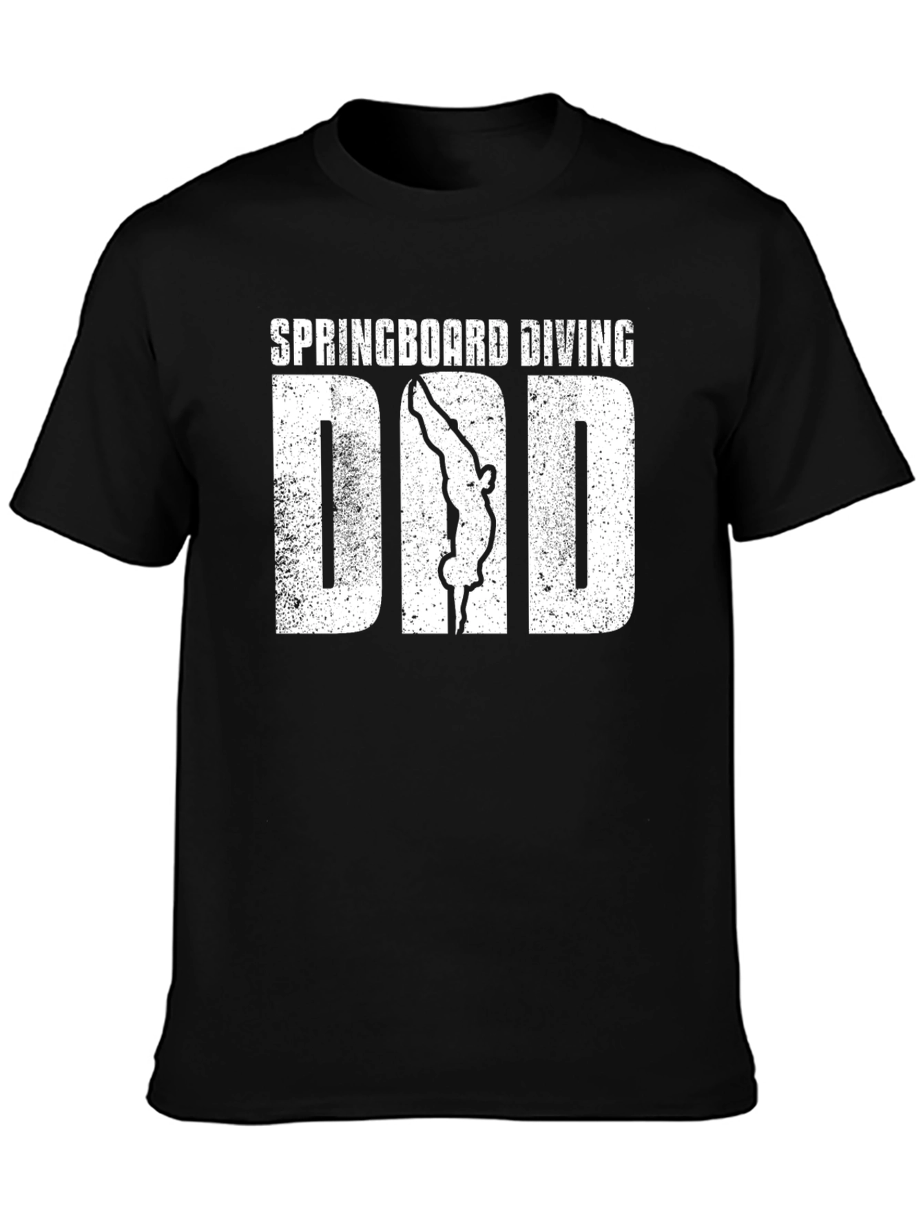 Springboard Diving Dad T-Shirt - Black