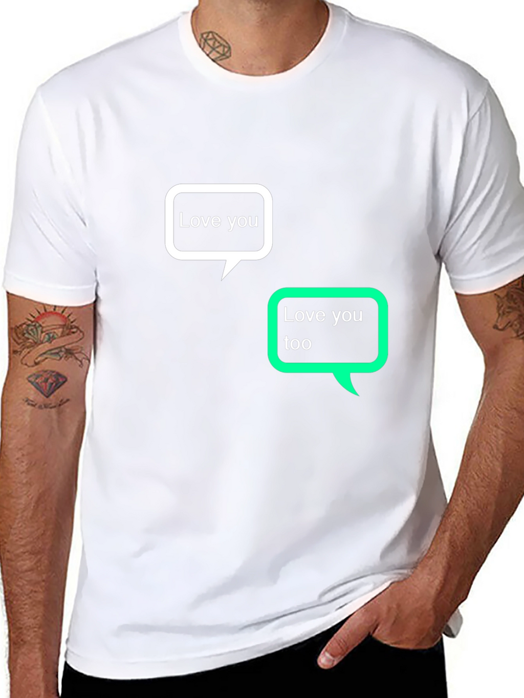 Love You Text Bubble T-Shirt