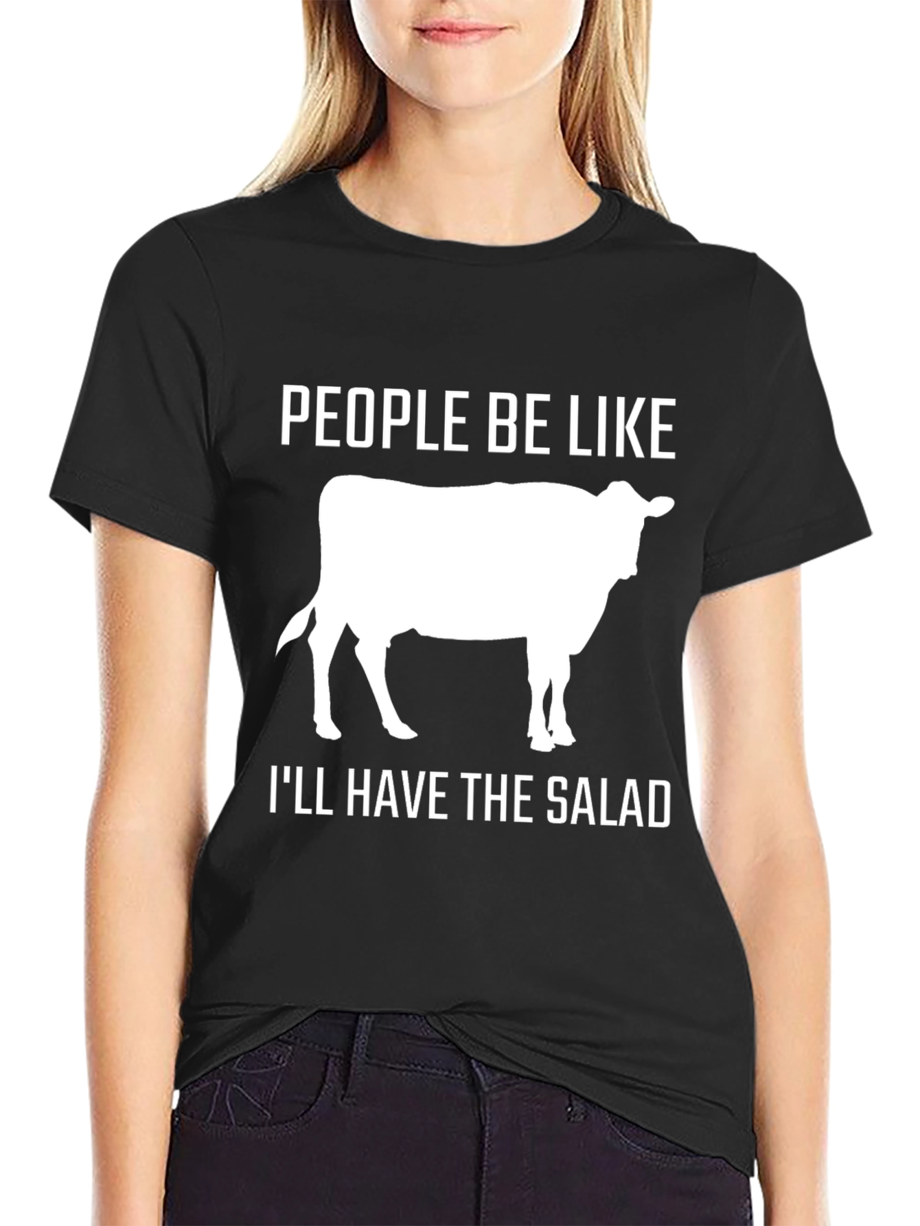 Funny Cow Salad T-Shirt - People Be Like