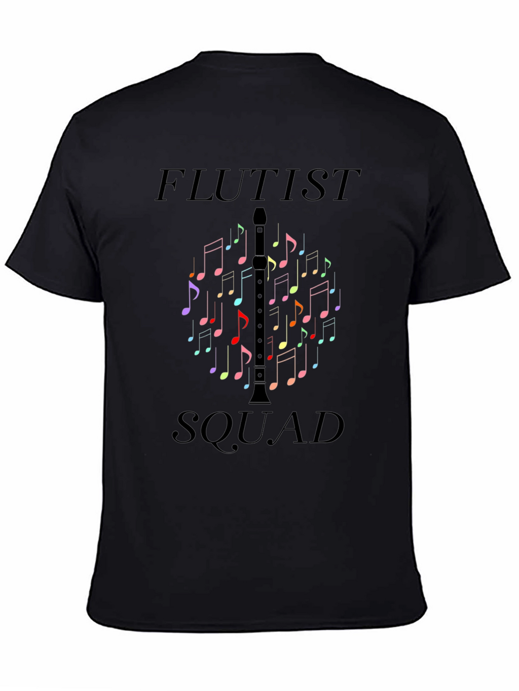 Flutist Squad Black T-Shirt
