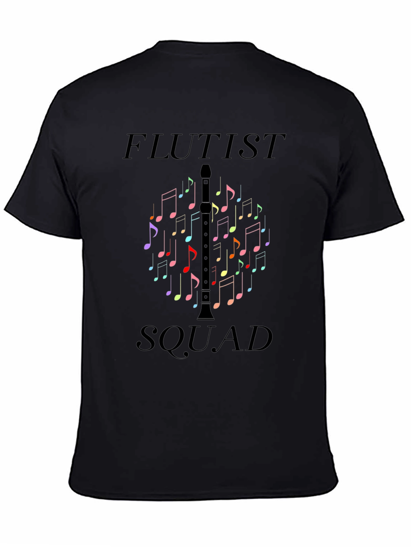 Flutist Squad Black T-Shirt