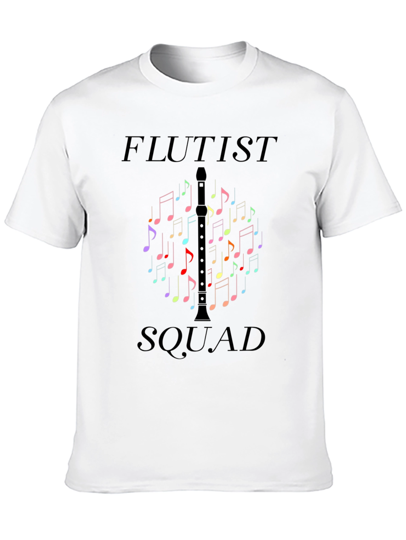 Flutist Squad Black T-Shirt