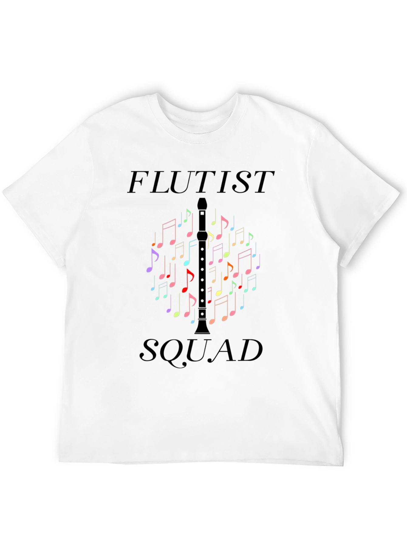 Flutist Squad Black T-Shirt