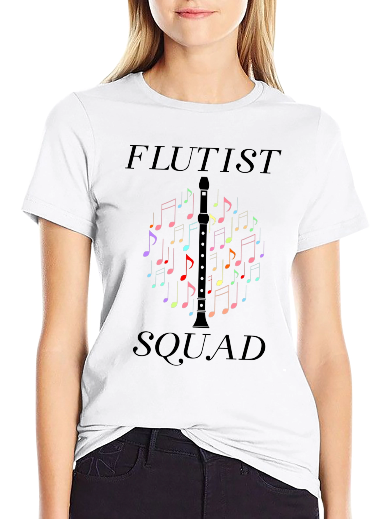 Flutist Squad Black T-Shirt