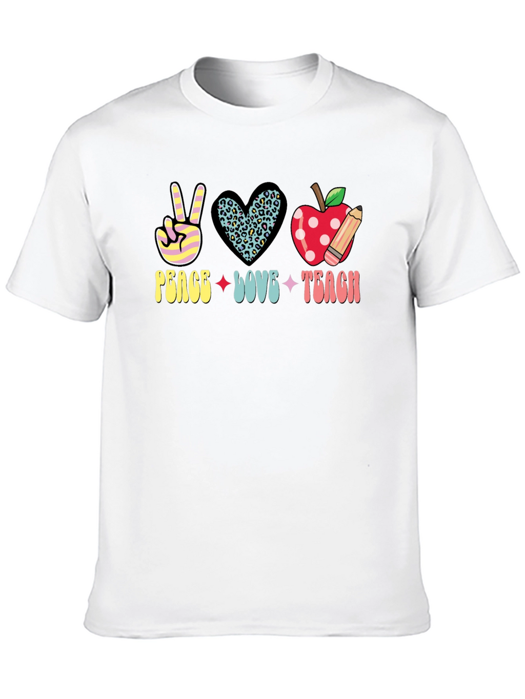 Peace Love Teach Graphic Tee