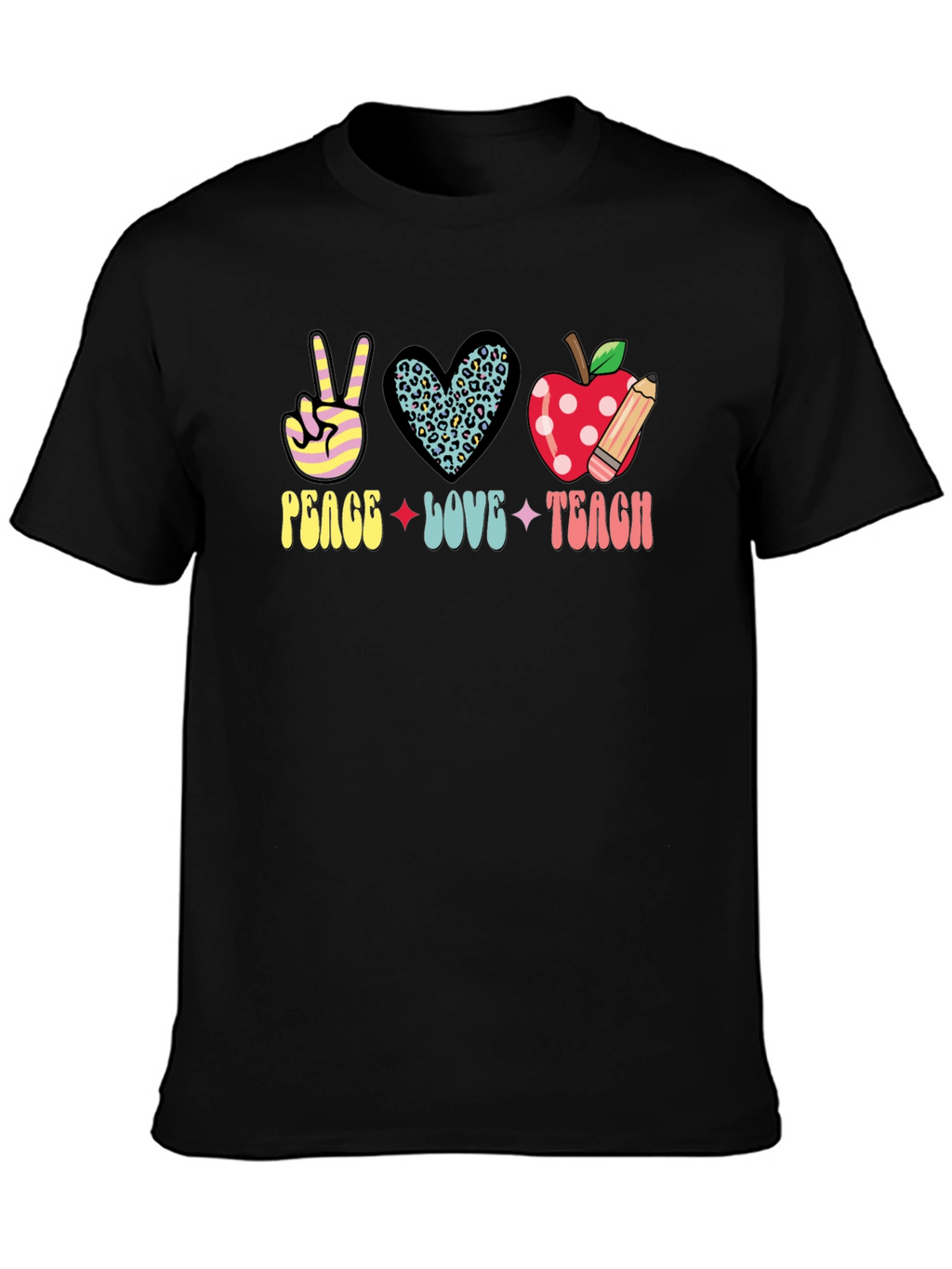 Peace Love Teach Graphic Tee