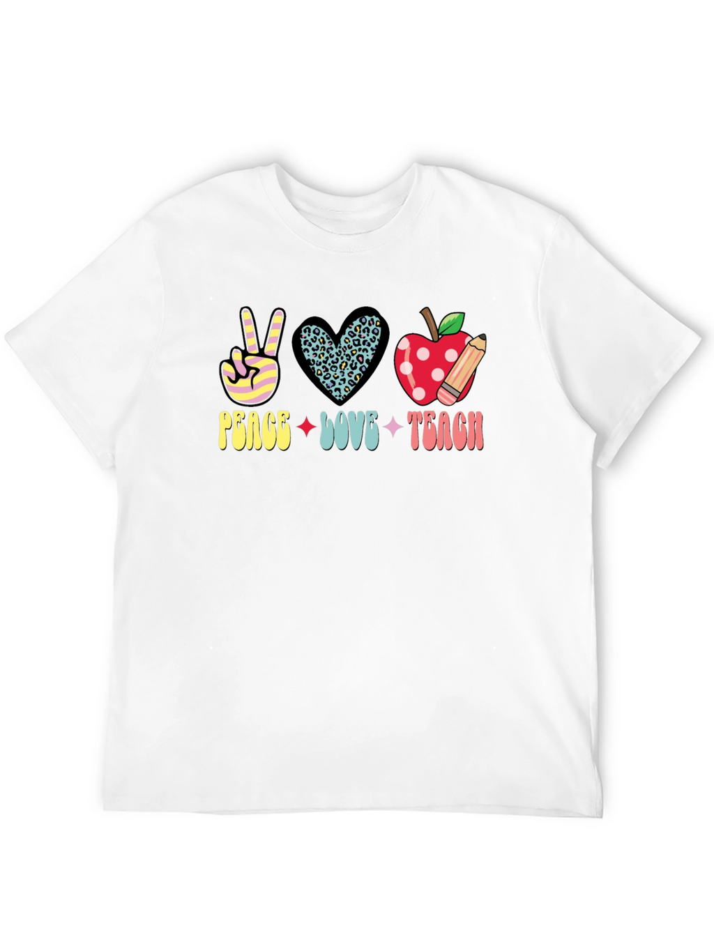 Peace Love Teach Graphic Tee