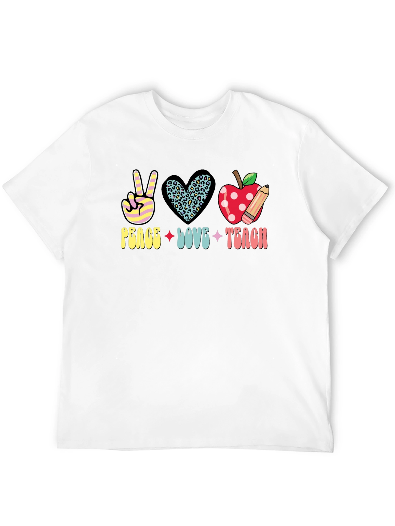 Peace Love Teach Graphic Tee