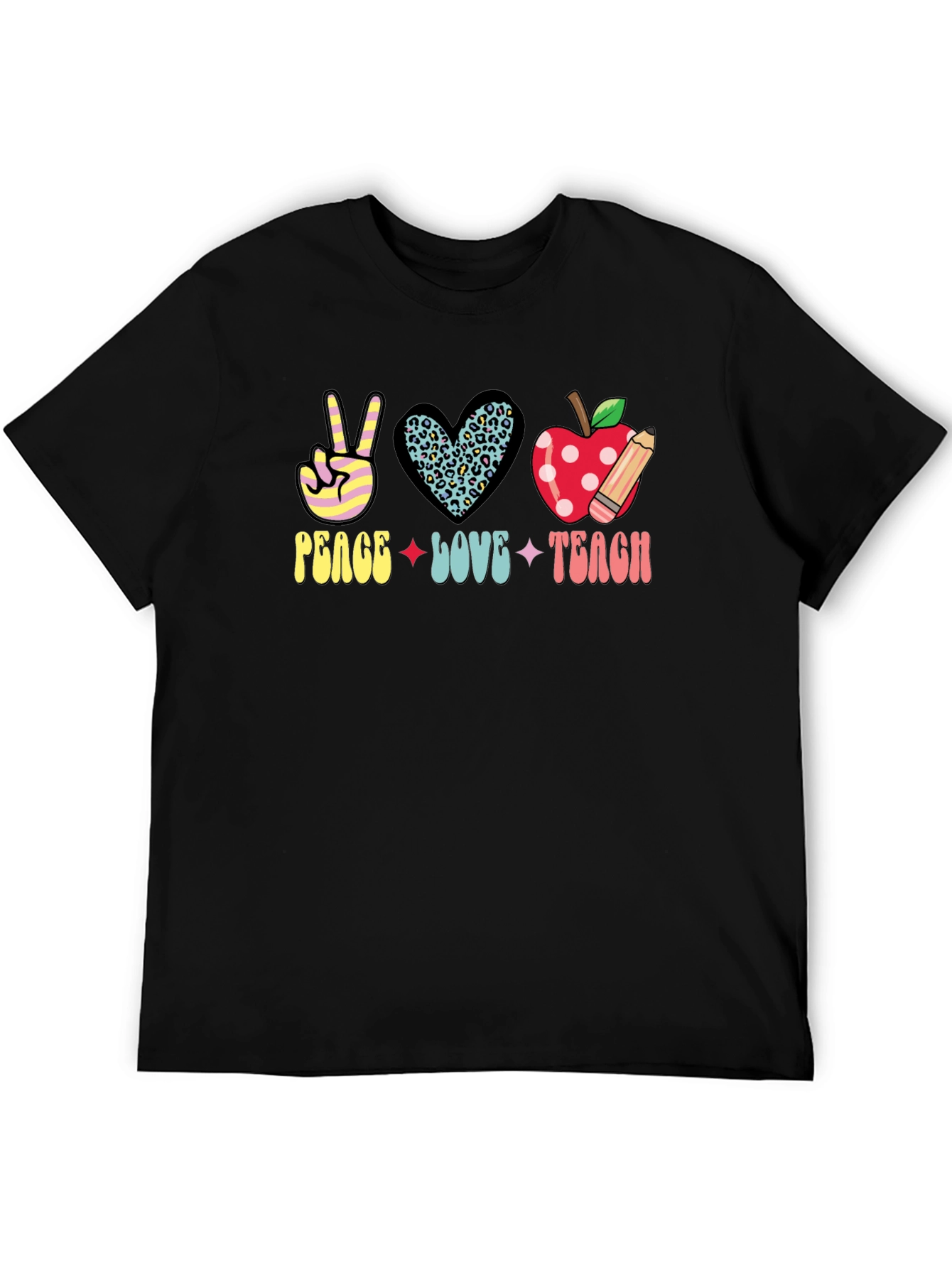 Peace Love Teach Graphic Tee
