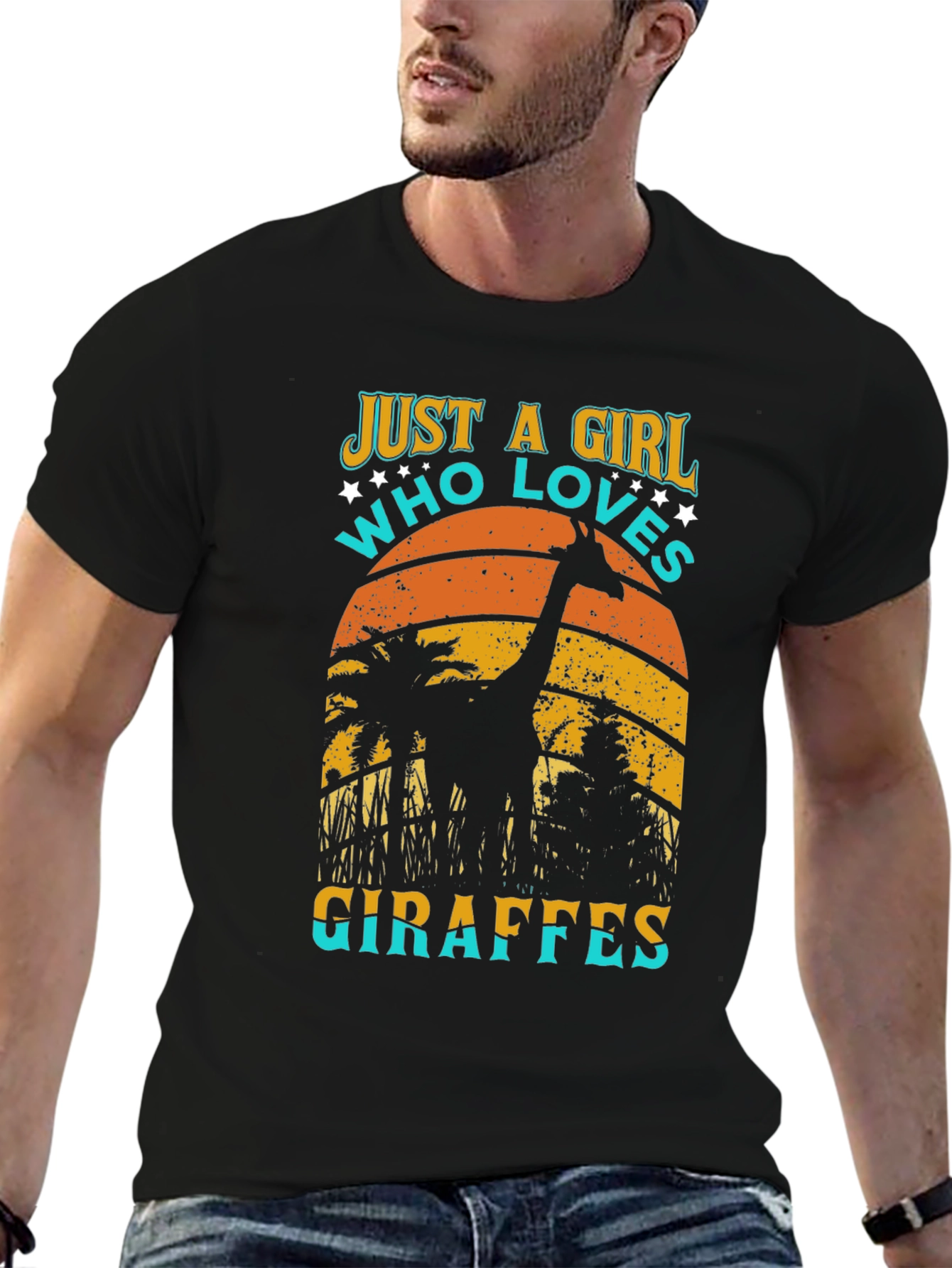 Just A Girl Who Loves Giraffes T-Shirt