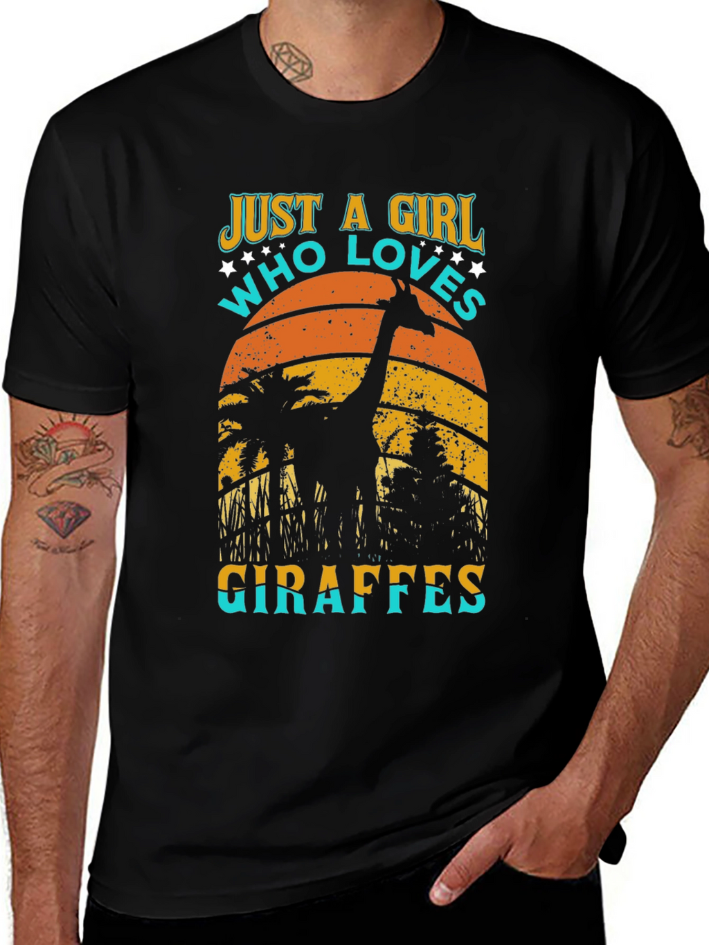Just A Girl Who Loves Giraffes T-Shirt