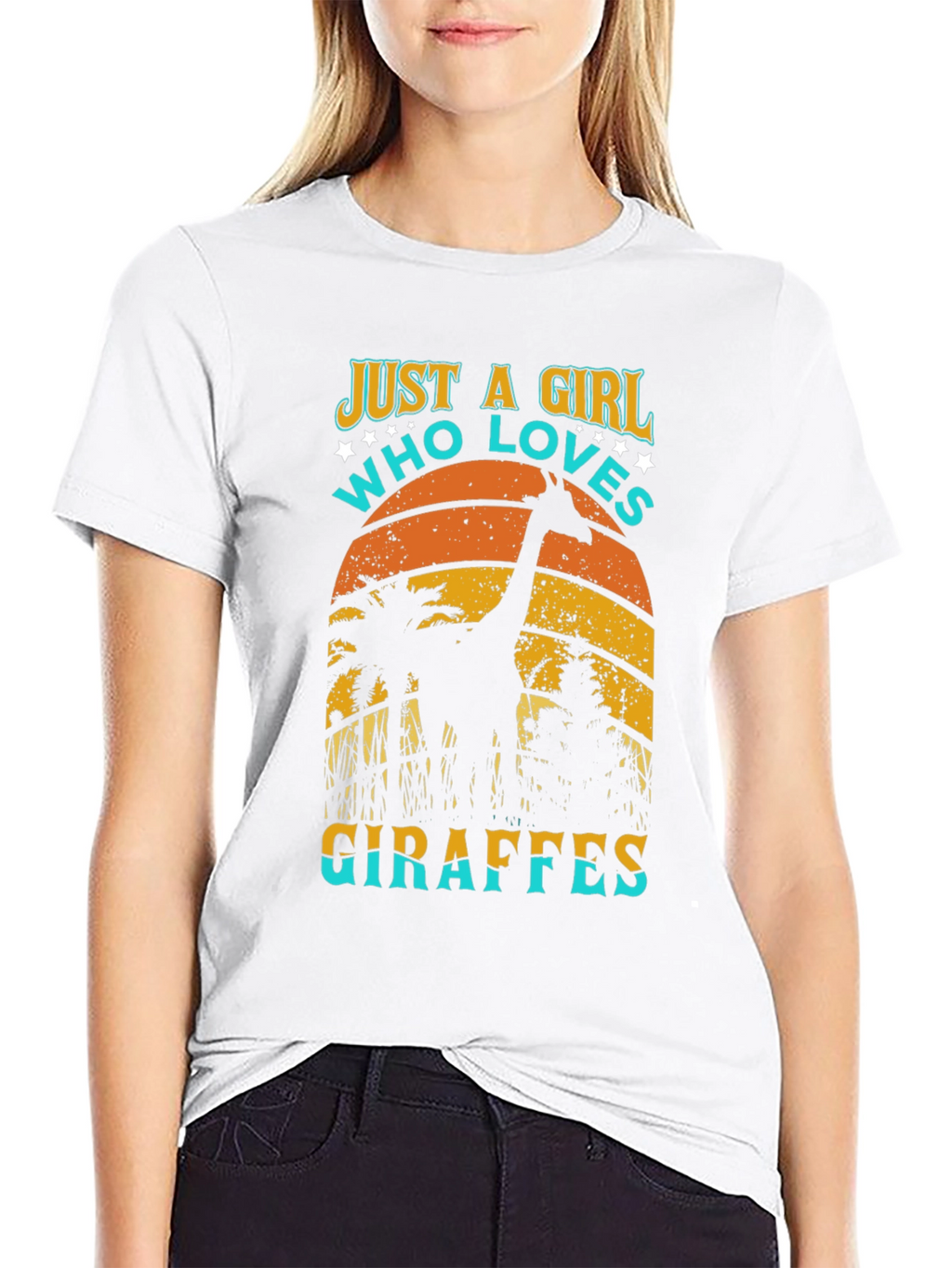 Just A Girl Who Loves Giraffes T-Shirt