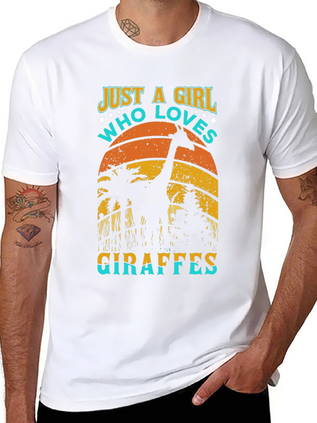 Just A Girl Who Loves Giraffes T-Shirt