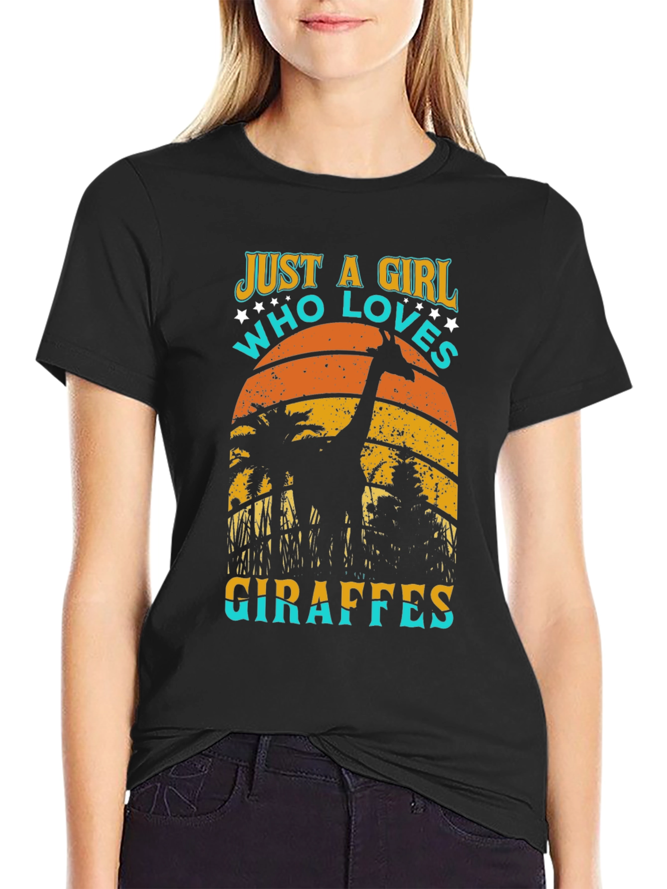 Just A Girl Who Loves Giraffes T-Shirt