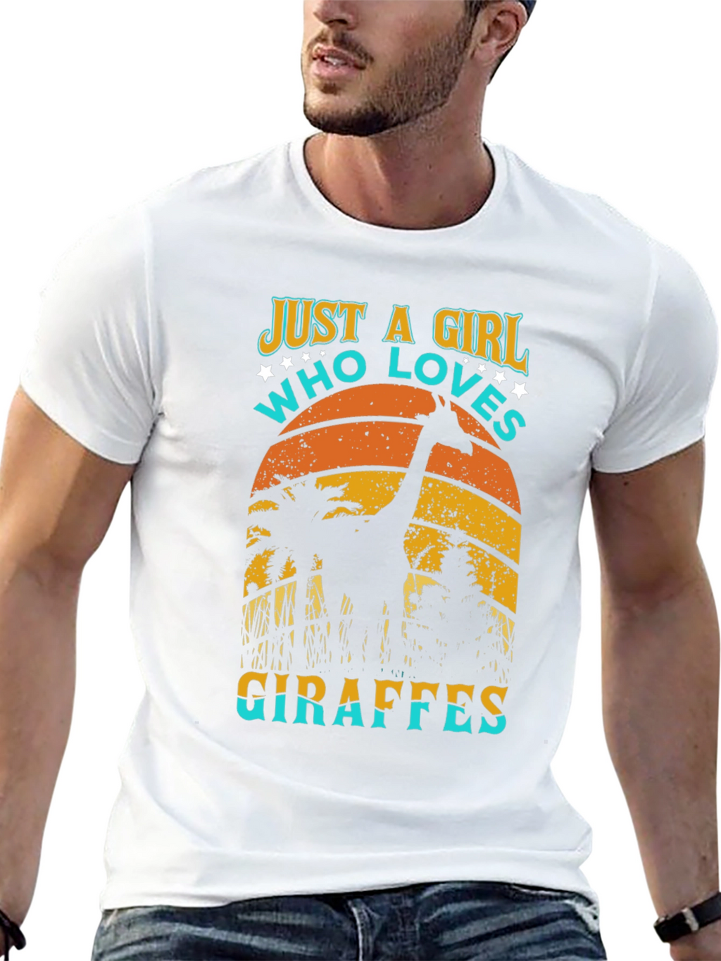 Just A Girl Who Loves Giraffes T-Shirt