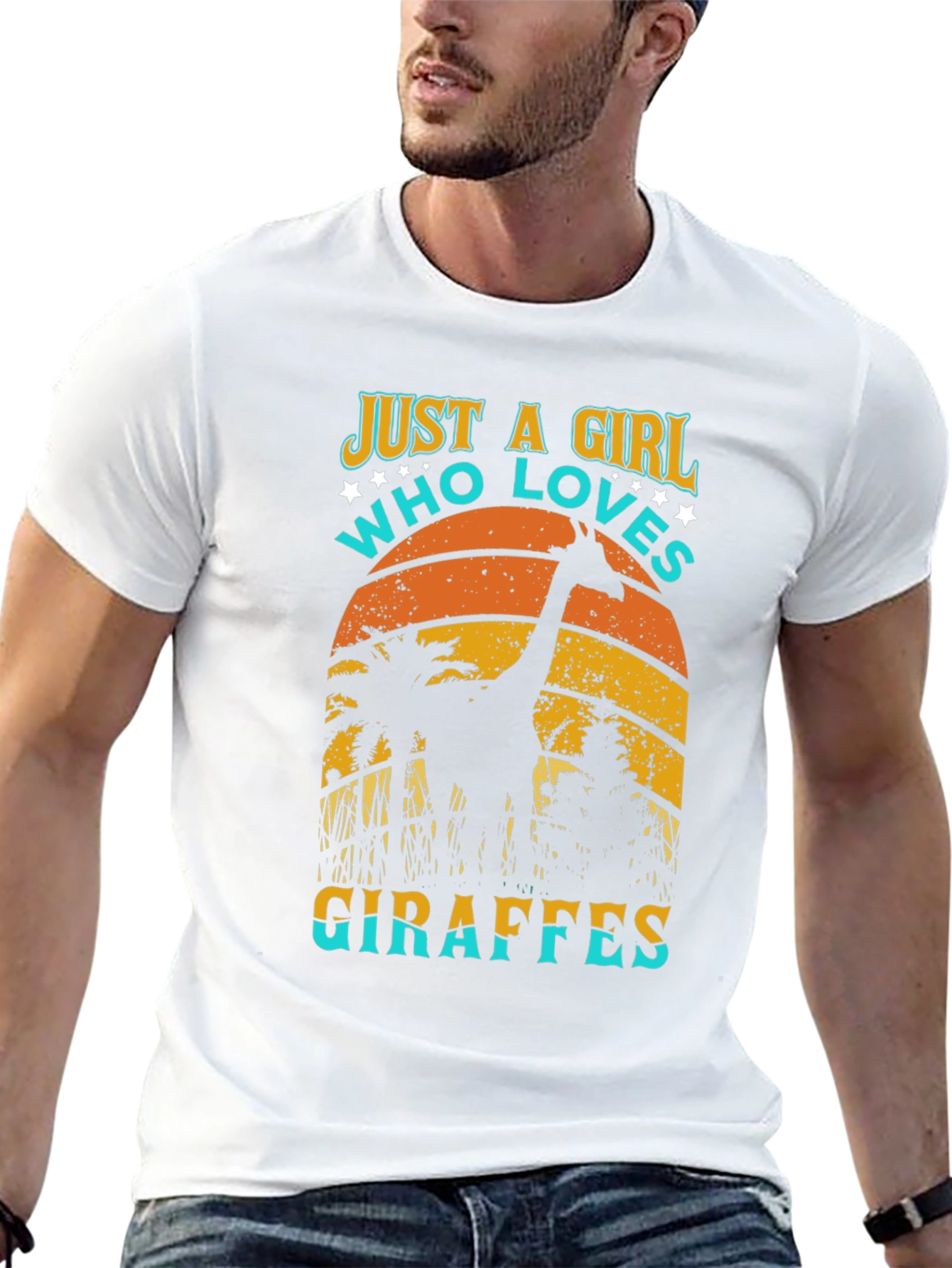 Just A Girl Who Loves Giraffes T-Shirt