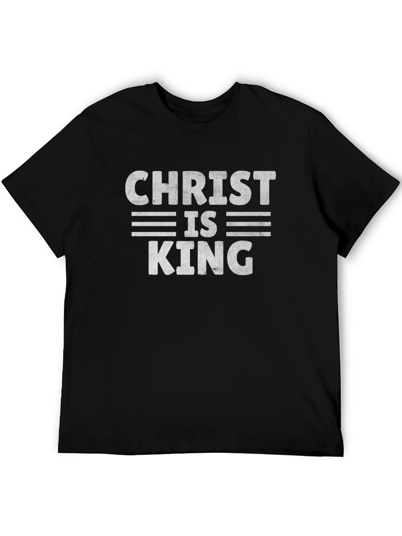 Christ is King Graphic Tee - Black Religious T-Shirt