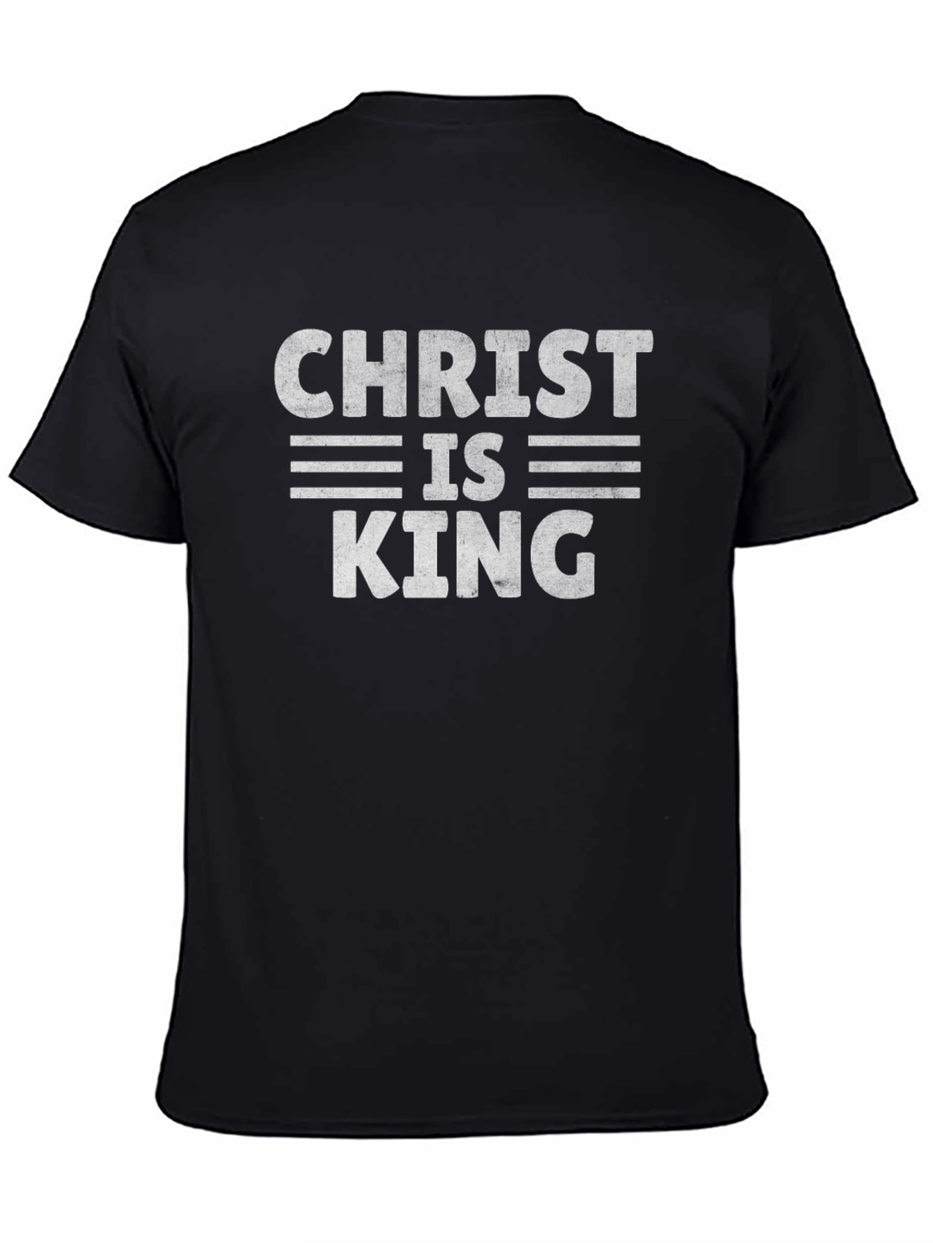 Christ is King Graphic Tee - Black Religious T-Shirt