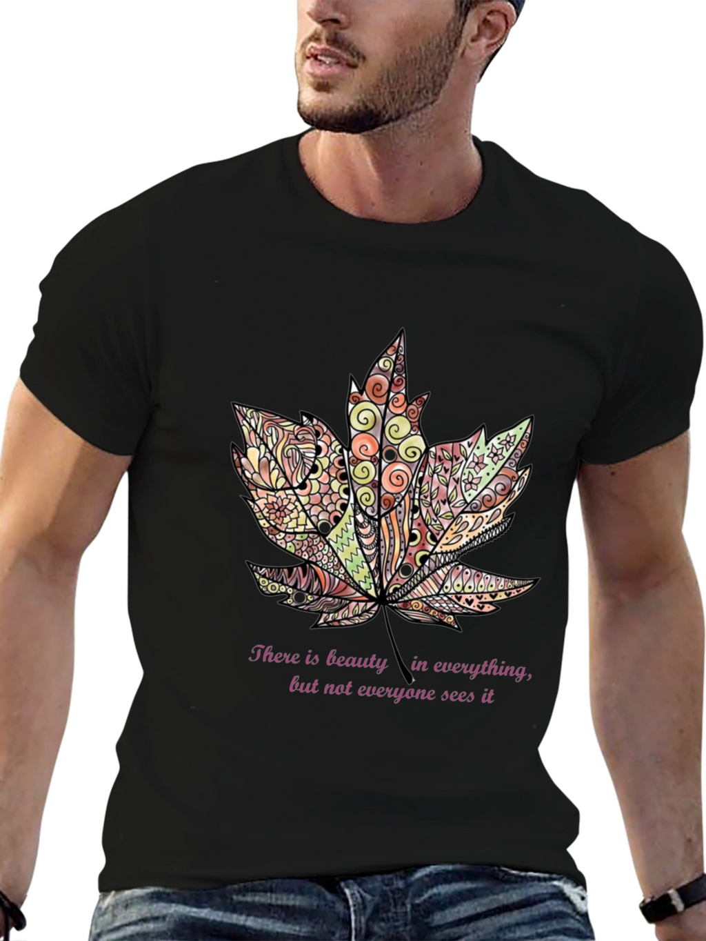 Beauty in Everything Leaf T-Shirt