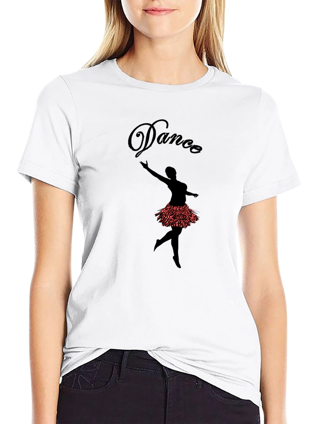 Dance Ballerina Graphic Tee - Mens Black T-Shirt