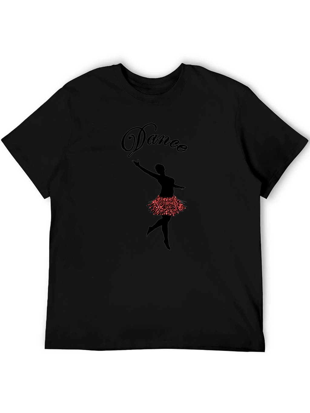 Dance Ballerina Graphic Tee - Mens Black T-Shirt
