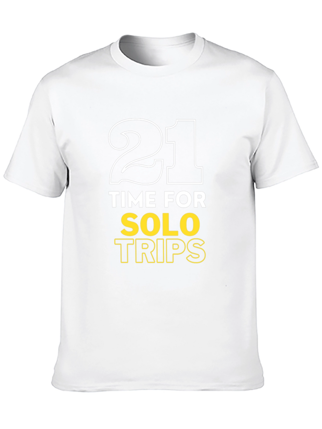 21 Solo Trips Black Graphic Tee